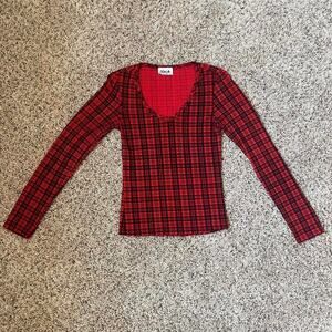 Vintage plaid long sleeve